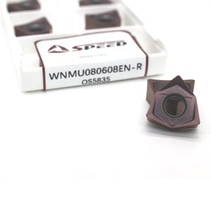 Wholesale Steel Carbide Milling Insert , WNMU080608EN-R Face Milling Inserts Cutting from china suppliers
