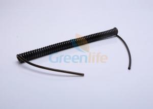 Wholesale Steel Reinforced Retractable Security Cable Black TPU Covering With Tail Ends from china suppliers