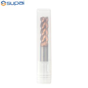 Wholesale Square Carbide End Mill CNC Milling Tools For Stainless Steel TiSiN Coating Blue Nano Coating from china suppliers