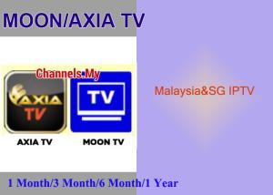 Wholesale 1/3/6/12 months subscription Moontv HD AXIA TV apk 390+ Live IPTV android from china suppliers