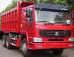 Heavy Duty dump Truck HOWO 6x4 tipper truck 20tons red color cabin overloading