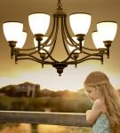 Iron dining room light chandelier light fixtures indoor home (WH-CI-97)