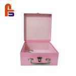 Pink Color Baby 250gsm - 350gsm Ivory Board Materials Cardboard Suitcase Box