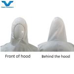 Fully Closed Micro-Porous White Protective Coveralls Waterproof Anti-Static OEM