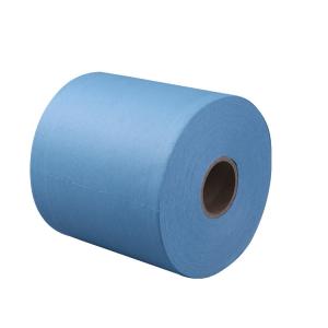 Wholesale H-7001 Heavy-Duty Cleaning Wipes 60g/m² Blue White Breakpoint Design for Mechanical Parts Oil Dust Removal from china suppliers