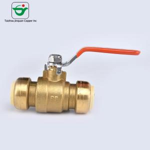 Wholesale OEM Supported CW614N CuZn39Pb3 Copper Push Fit Ball Valve from china suppliers