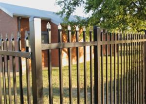 Wholesale Australia 2.1x2.4m Black Powder Coated Spear Top Steel Hercules SEcurity Fence Panel for School Factory Railway Park Bou from china suppliers