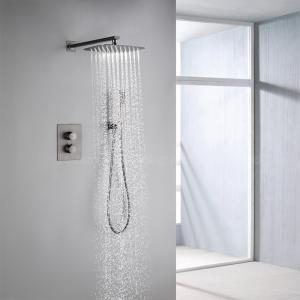 Wholesale Concealed Wall Mounted Shower Set Black Finish 0.1-1.6MPa Water Pressure from china suppliers