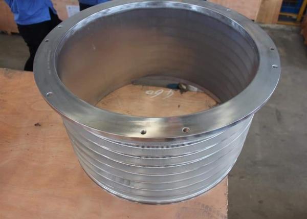 Slot / Hole Type Pressure Screen Basket Rotary Drum Sieve Stainless Steel 304 /