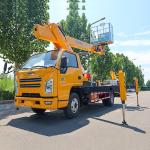 Customized Diesel Telescopic Boom Bucket Vehicle Aerial work truck High-altitude