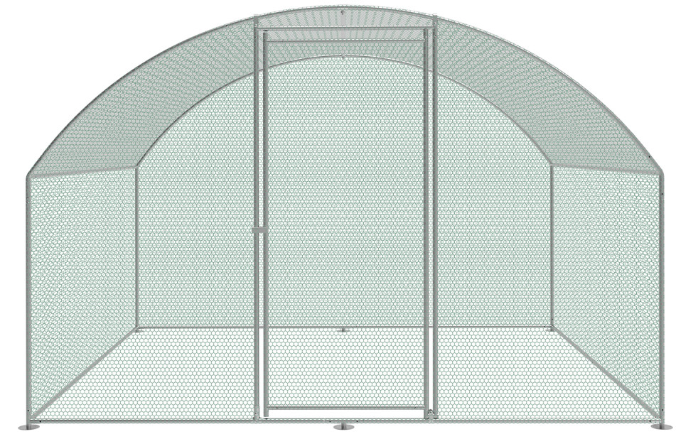 2.8Mx3M Small Size Metal Chicken Coop Run Walk In Chicken Cage For Poultry Rabbit Duck Goose Hen Chicken Cage