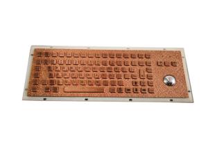 Wholesale Arab Layout Golden Industrial Keyboard With Trackball Mouse Panel Mount from china suppliers