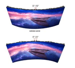 Wholesale Curved Lock Systems Curved Installation LED Display Screen for Events from china suppliers