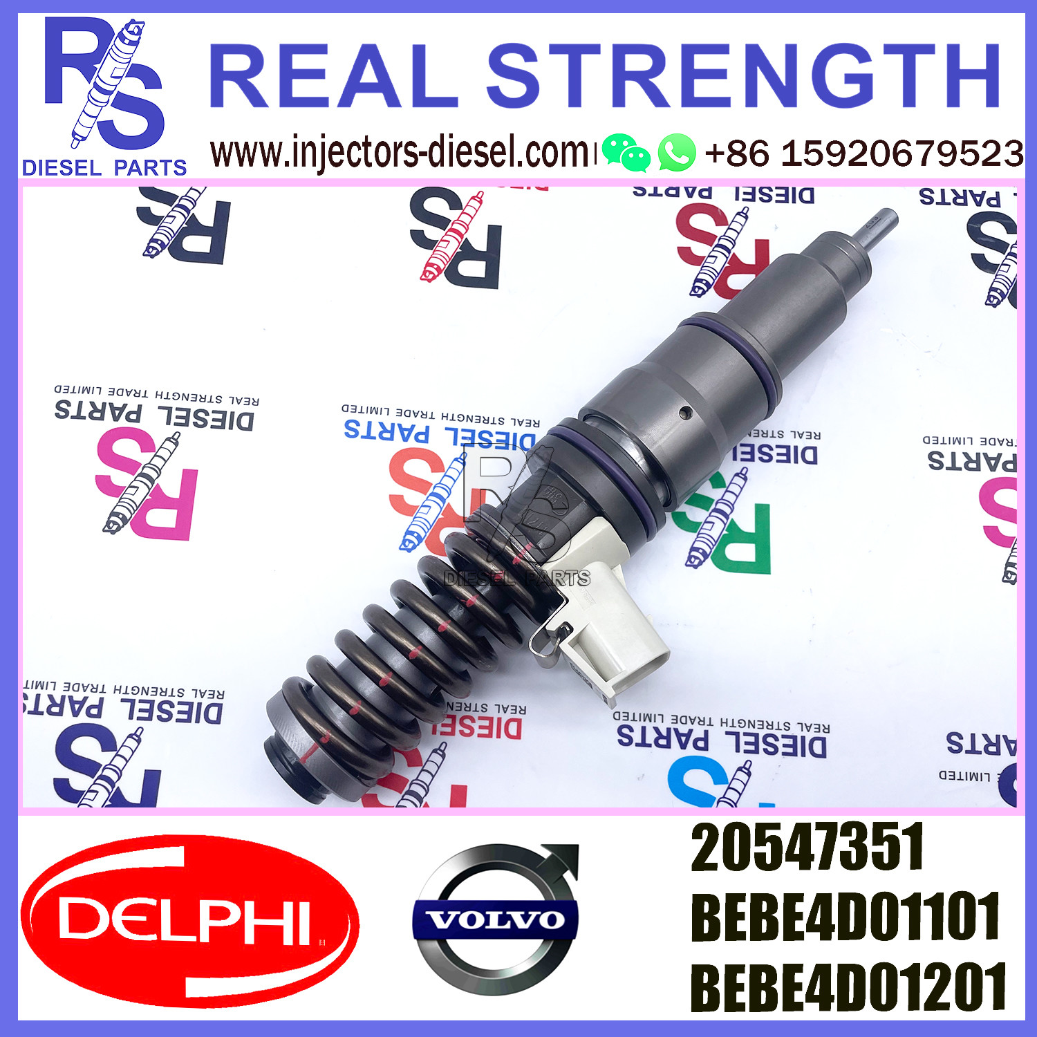 V-O-L-V injector 20547351 diesel Fuel Injection Injector 20547351 BEBE4D01101 BEBE4D01201 E3.0 for V-O-L-V D12 3155 465 BHP