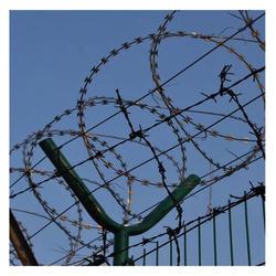 Wholesale Y Post 2.5m Height Airport Security Fencing Powder Coated Razor Barbed Wire Anti Climb from china suppliers