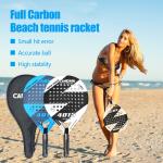 Beach Tennis Racket Personalized Tennis Paddle Racquets Lightweight Carbon Fiber