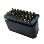 12W-24W OBD Car Connector 16 Pin J1962 Male Gold Plated Adapter