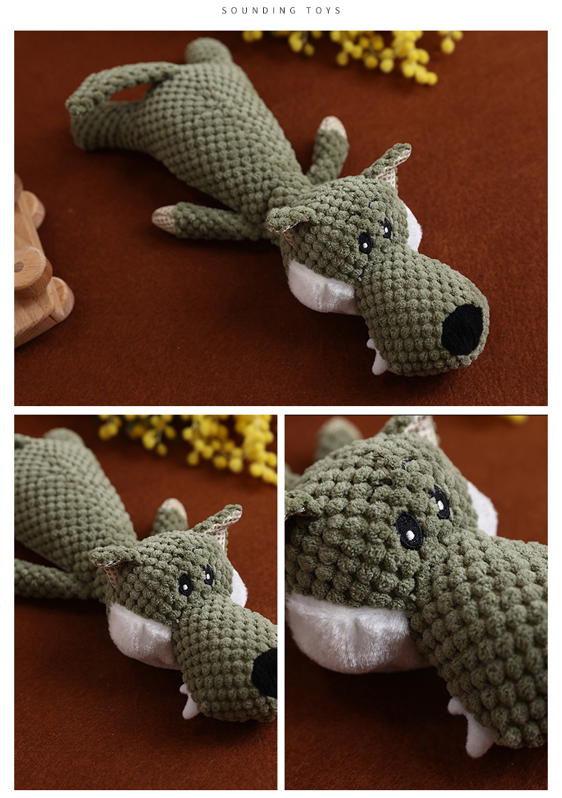 Soft Interactive Set Pet Dog Bites Toy Squeaky Chew Dog Toys For Pets Dog Companion Molar Toys Type Interactive Toys