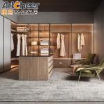 Bedroom Furniture Modern Design Style Aluminum Frame Glass Shelf Cover for