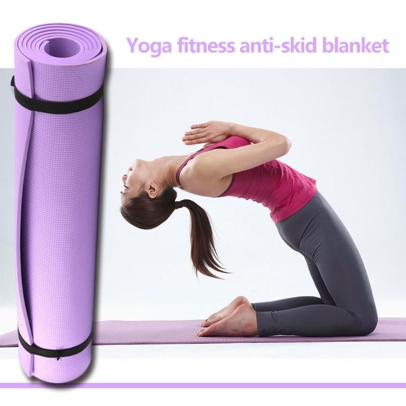 EVA Yoga Mat Non Slip Carpet Pilates Gym Sports Exercise Pads For Beginner