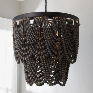 Wholesale Wooden Bead Chandelier Creative American Bedroom Sample Room classical chandelier(WH-CI-163） from china suppliers