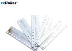 Measure Dental Ruler Autoclave Autoclave Sliver / Blue Color One Year Warranty