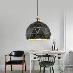 Zhongshan Modern Design Black Gold Metal Iron Ball Indoor Hanging Pendant Light