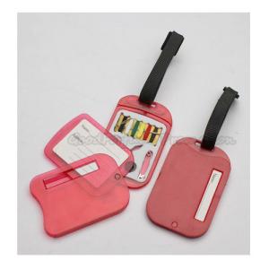 Wholesale Hot Sale Promotional printed logo travel luggage bag tag label with sewing box gift from china suppliers