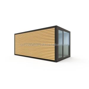Wholesale Wooden Floor Villa Container Portable Assembly 20 Feet Modular Flat Pack Steel Mobile Prefab House for Chinese Villa from china suppliers