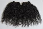 Kinky Curly Indian Virgin Hair Extensions Tangle - Free 14 Inch AAAAA Grade
