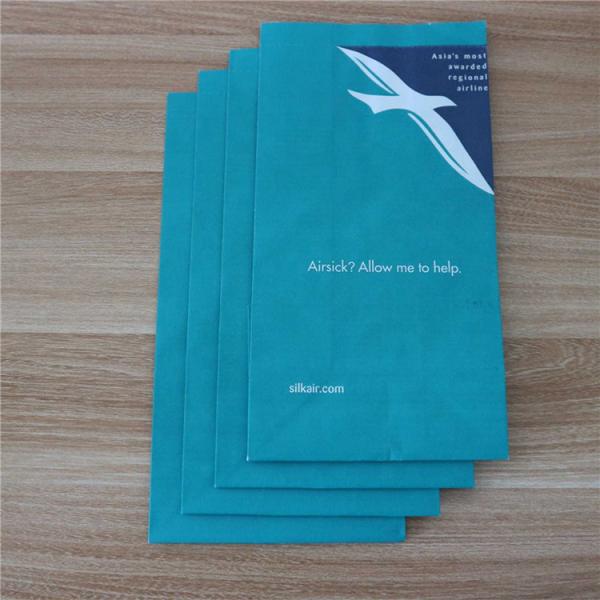 75gsm Throw Up Air Sickness Bag Disposable Paper Vomit Bags Bulk