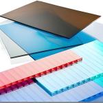 3mm Brown 4*8feet Solid Polycarbonate Sheet Anti Impact One Side UV Protection