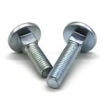 White Zinc Plated 5/16 Inch Flat Head Carriage Bolt SAE J429 Grade 5