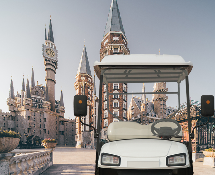Electric 4 Seats Golf Club Carts Golf Cars 30km/H Battery Powered Street Legal