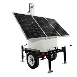 Wholesale Reliable US Standard Solar Surveillance Trailer With 19ft 20ft Mast from china suppliers