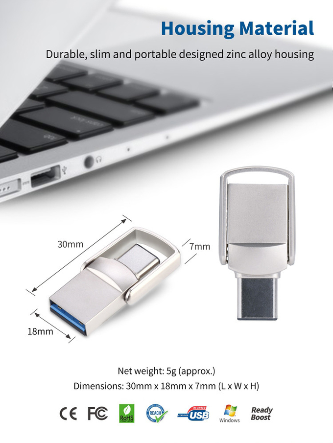 BSCI 2 In 1 32gb Otg Usb Flash Drive 3.0 Type C