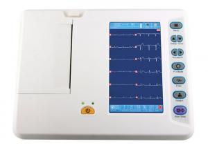 China Compact Size Portable Six Channel ECG Machine 12 Lead With Color Screen on sale