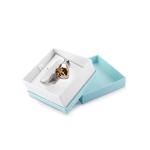 Necklace Ring Jewelry Paper Boxes Large Imprint Area With Leather Insert