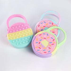 Wholesale Children Decompression Toy Bags Silicone Girl Boy Unicorn Pop Press Schoolbag from china suppliers