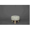 Buy cheap 3.1kg Soild Wood Small Upholstered Footstool For Bedroom / Living Room from wholesalers