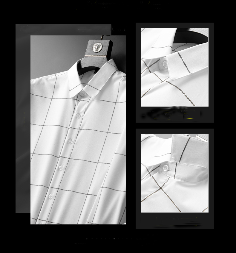 100% Cotton Men's Plaid Shirts Autumn Fashion Casual Large Size Long Sleeve Crop Shirt