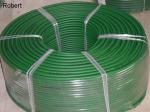 Rough Polyurethane Round Conveyor Belt For Food Industry Light Green / Dark
