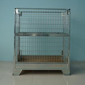 Wholesale Warehouse Storage Cages Metal Stackable Pallet Cage Wire Container Type from china suppliers