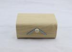 Nature Wood Color Balsa Small Lockable Wooden Box , Wooden Trinket Box For