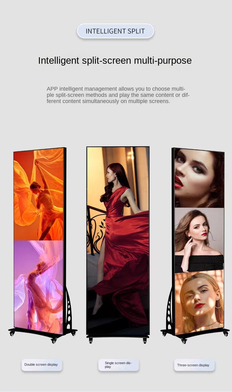 Voll Farbe P2 P3 P4 P5 P6 Wifi Control Poster LED Display HD Indoor LED Video Wall