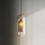 Loft Vintage Antique Bronze Golden Modern Wall Light Clear Glass Lampshade