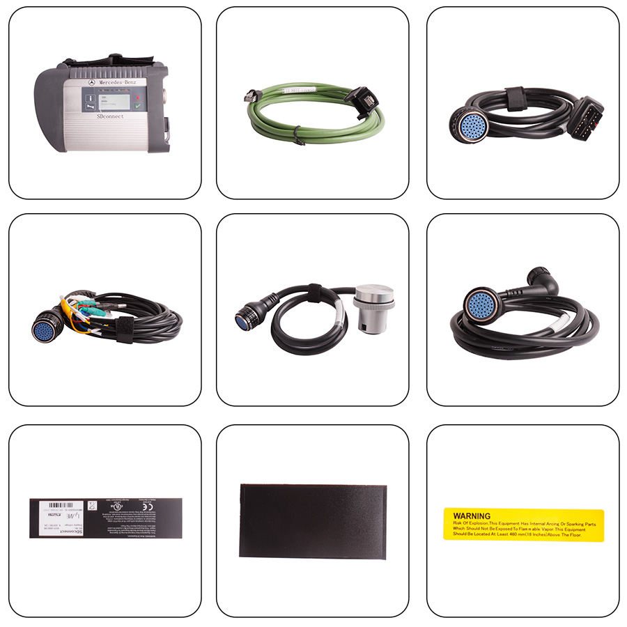 MB SD Connect C4 Auto Diagnostic Tools Battery Tester 24W Multi - Languages