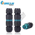 Ip68 Waterproof Electrical Connector 3-Pin Connector For 5-12 Mm Diameter Cable
