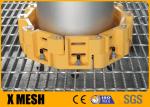 Pitch 100mm Welded Steel Grating Serrated Galvanized 1000mm