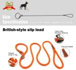 Slip Braided Rope Heavy Duty Dog Leash No Pull Training Lead Nylon Material